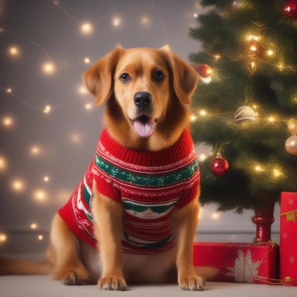 Christmas Dog Jumper Sizing Guide