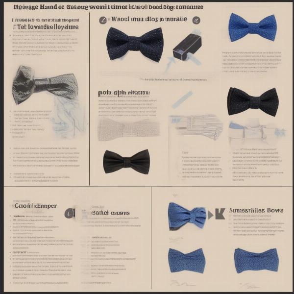 Cleaning and caring for your dog's bowtie