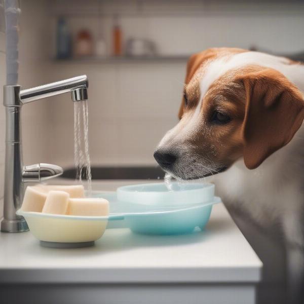 Cleaning Dog Cage Bowls Regularly