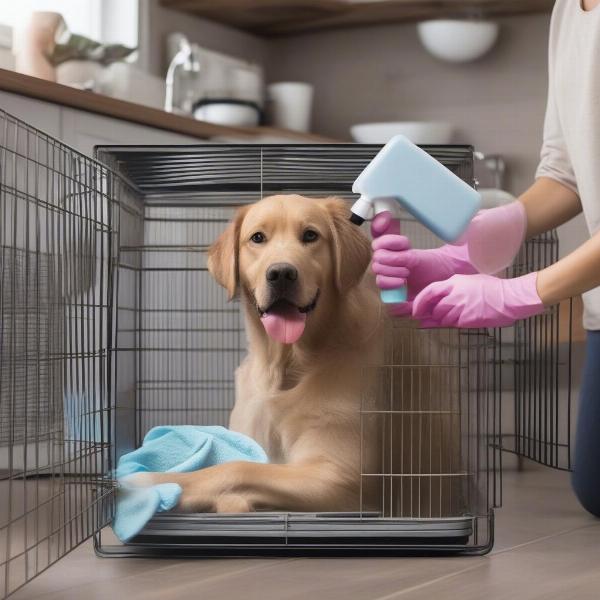 Cleaning Dog Crate