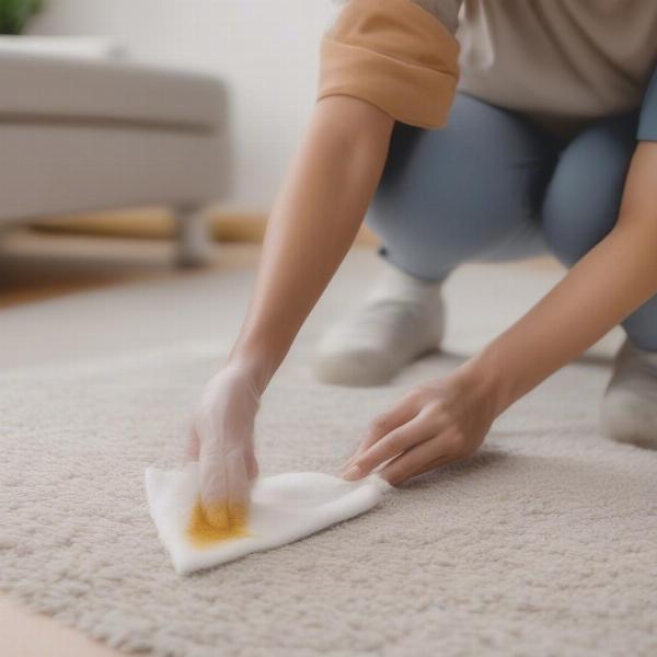 Cleaning dog pee from carpet