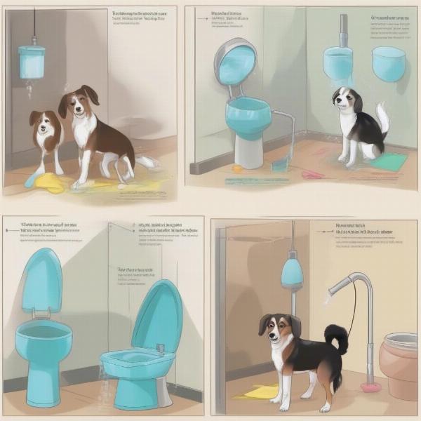 Cleaning Dog Toilet