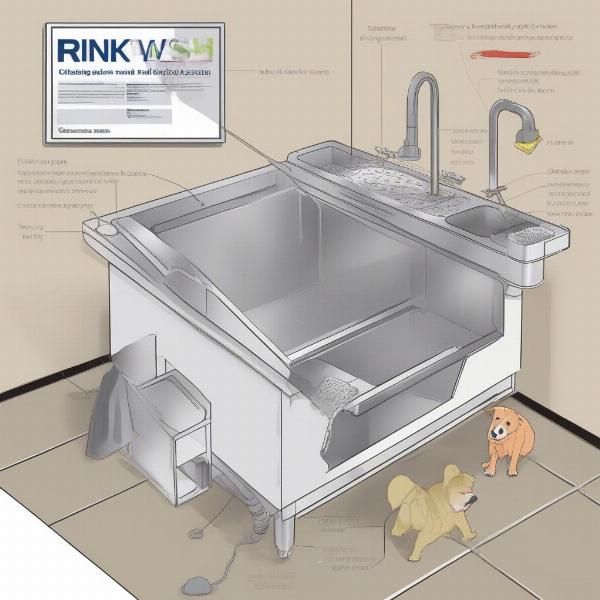 Cleaning and Maintaining a Dog Wash Sink