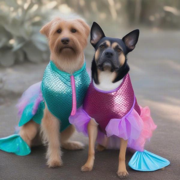 Comfortable Mermaid Dog Costumes