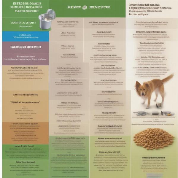 Comparison chart of kidney care dog foods