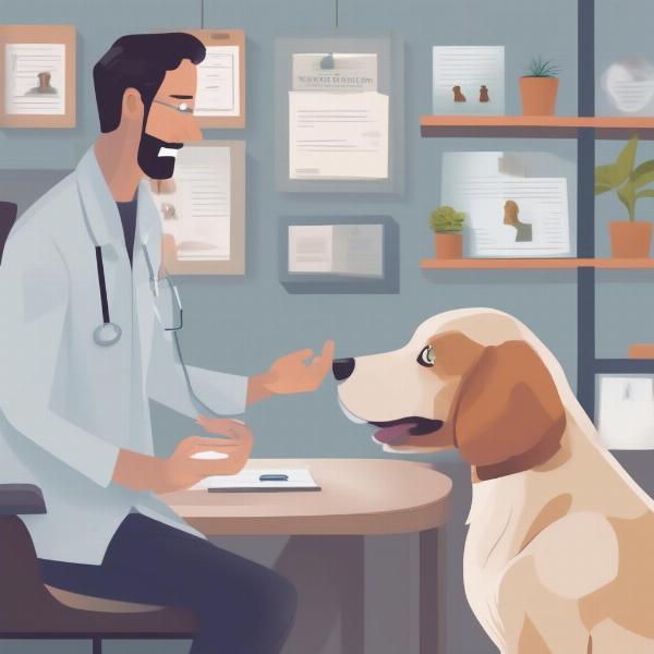 Consulting a Veterinarian About Dog Behavior