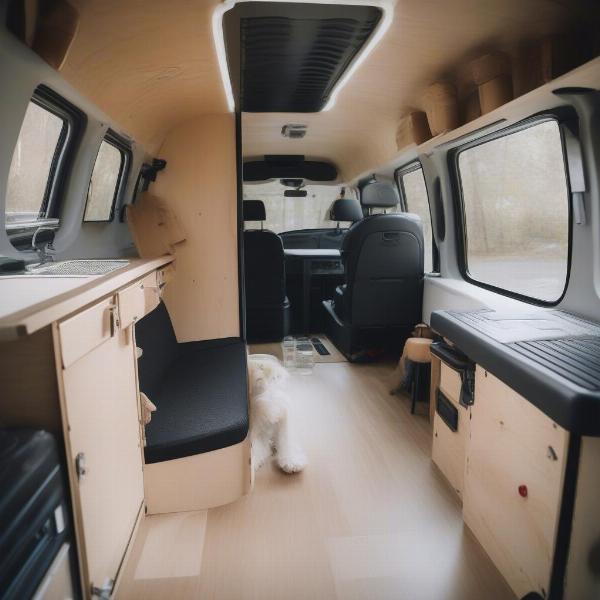 Converted Cargo Van Interior