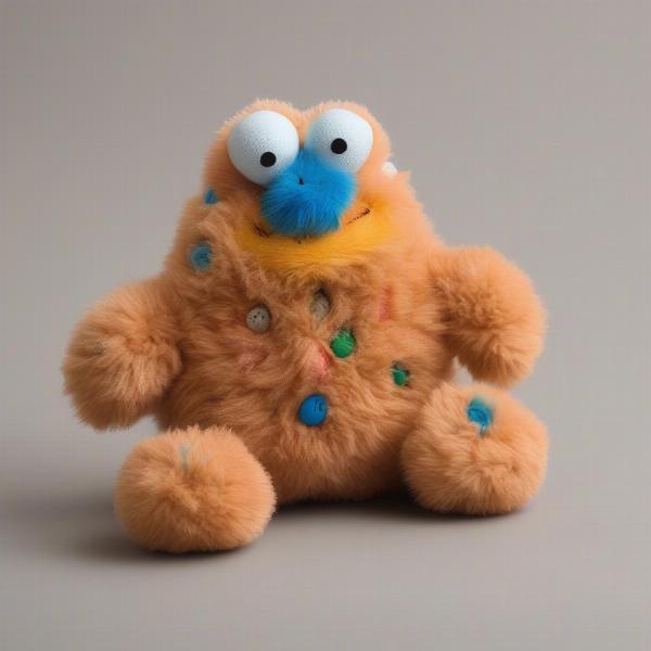 Cookie Monster plush toy for small dogs