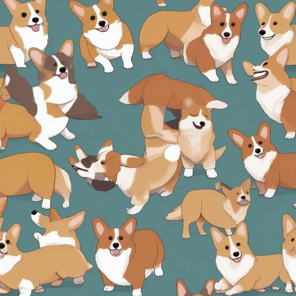 Various Corgi Slipper Designs