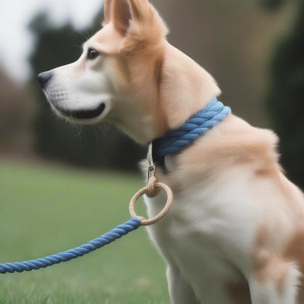 Correct Placement of a Rope Slip Lead on a Dog