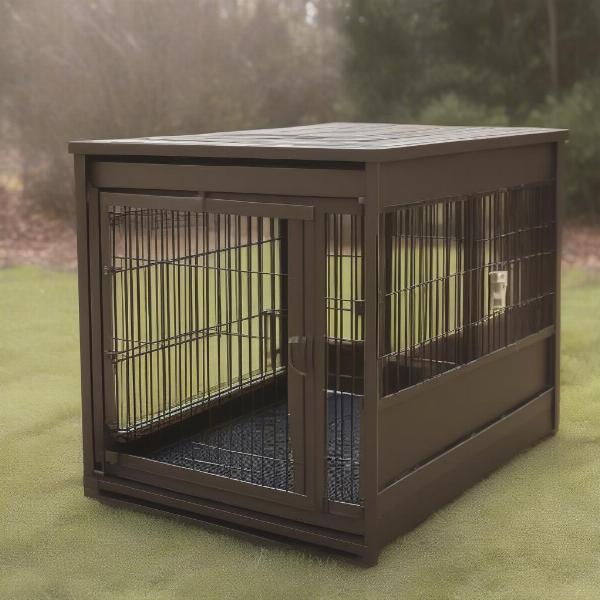 Dog crate and kennel enclosure