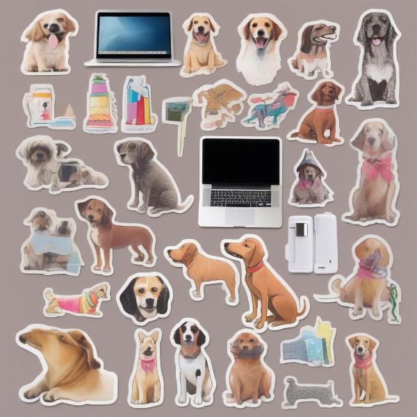 Creative uses for long dog stickers