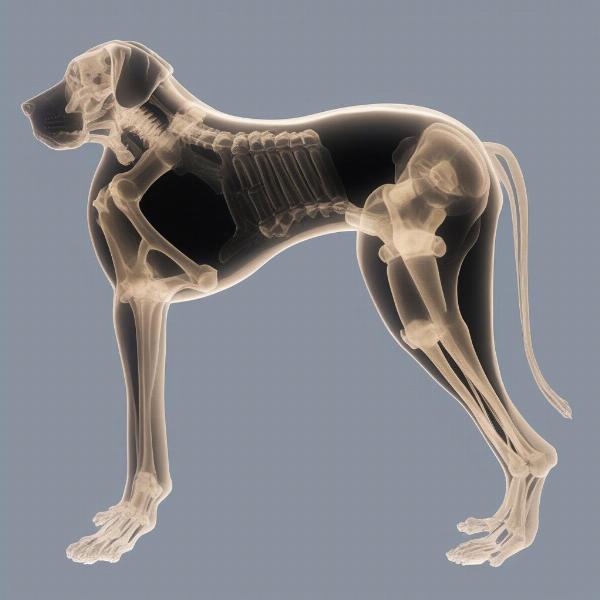 Normal vs. Injured Cruciate Ligament X-ray in Dogs