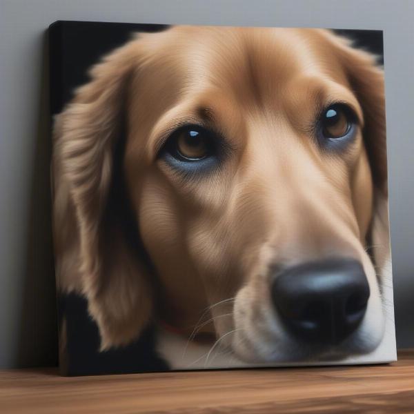 Custom Dog Portrait Canvas