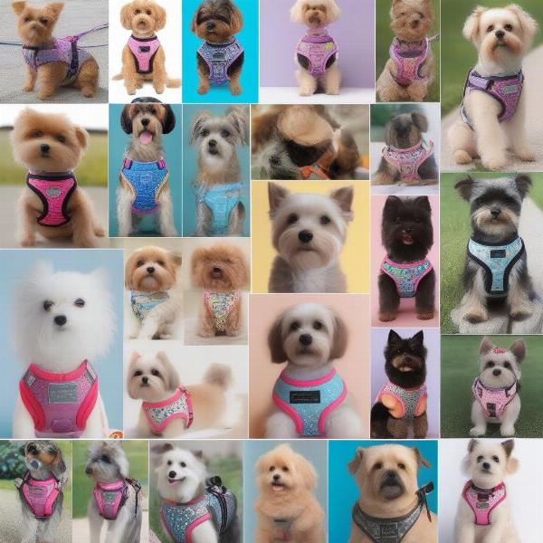 Examples of cute and safe harnesses for small dogs