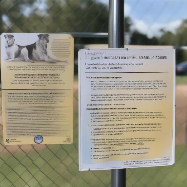 Daffin Dog Park Rules and Signage