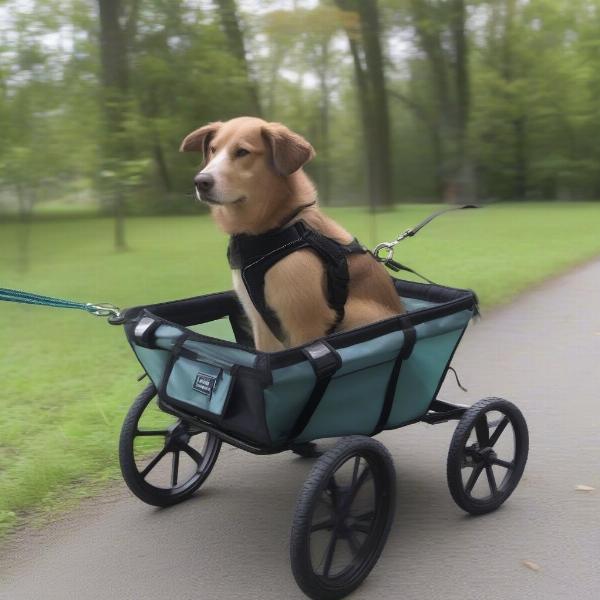 Ensuring dog safety in a chariot