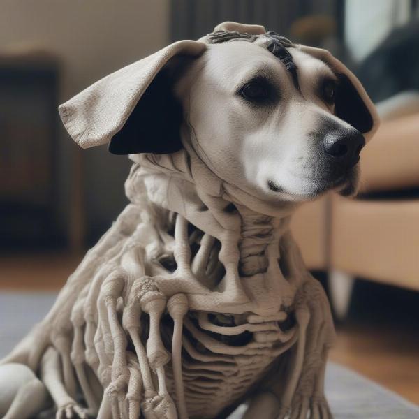 Ensuring Dog Safety in Skeleton Costumes