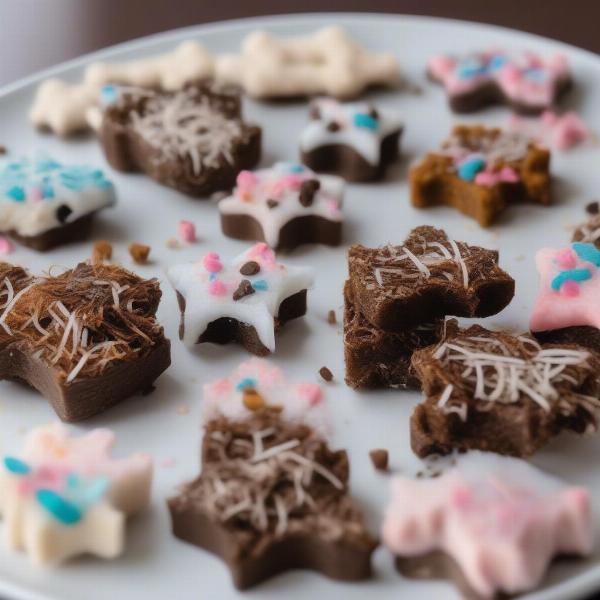 Decorated Dog Treats with Frosting