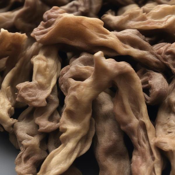 Close up of dehydrated duck necks