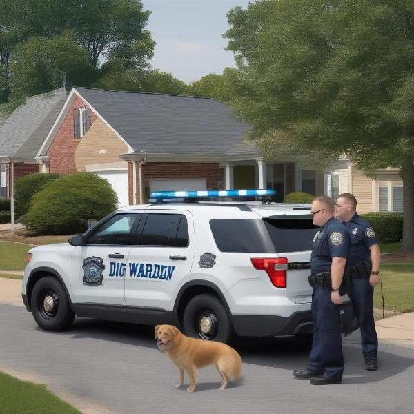 Delaware County Dog Warden Officers Patrolling