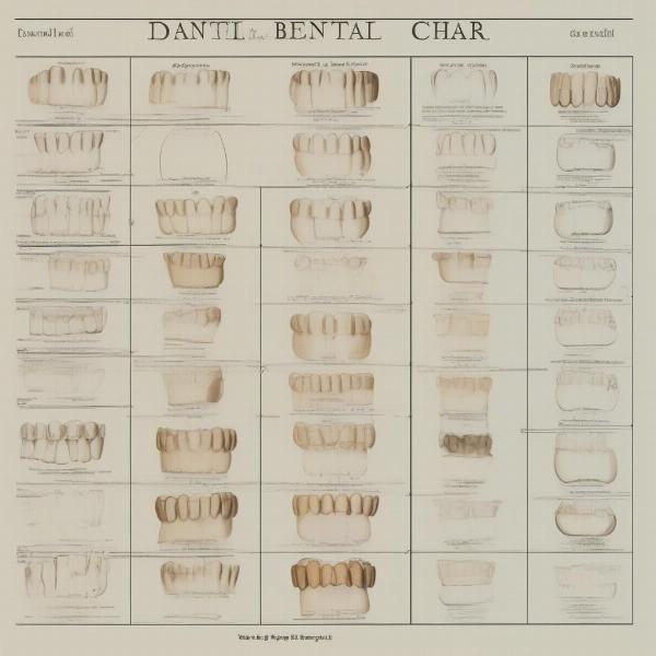 Example of a Dog Dental Chart