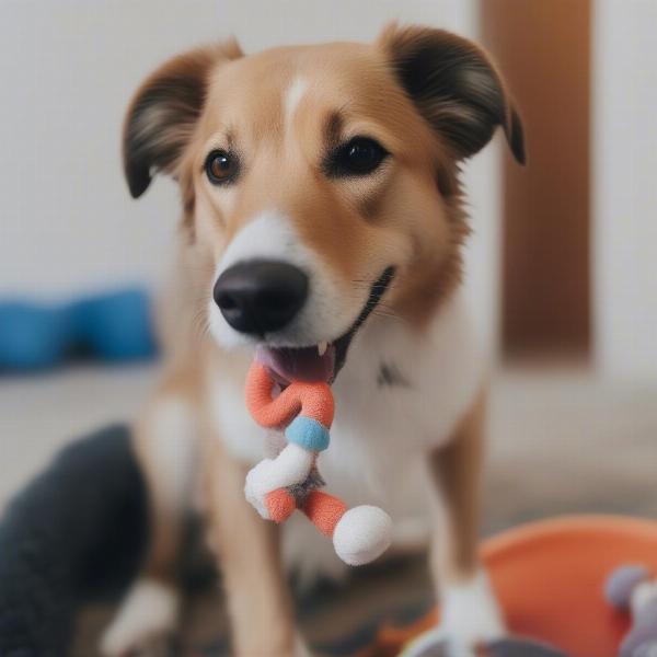 Desexed Male Dog Playing Happily