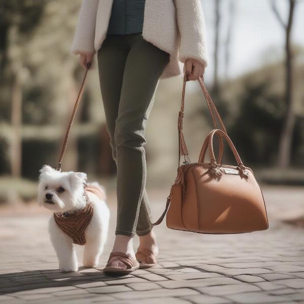 Traveling with a Dog in a Purse