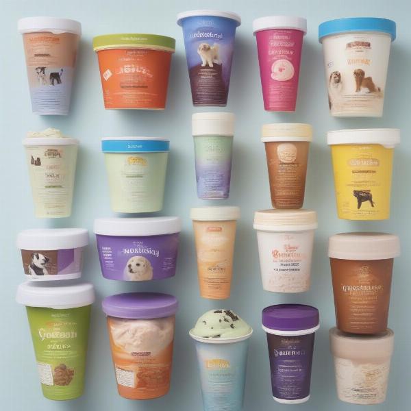 Different dog ice cream brands