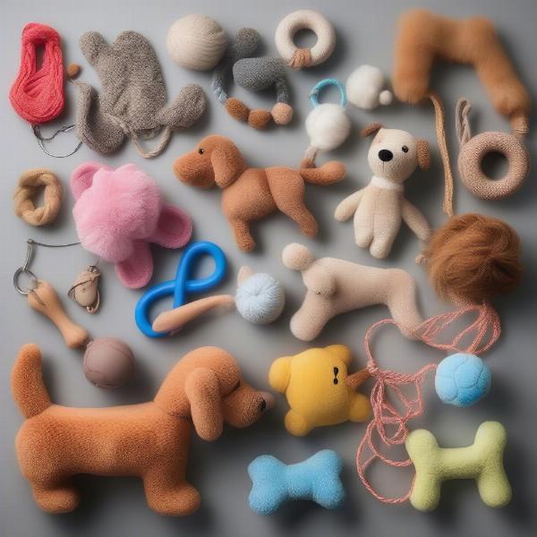 Dog Toys of Different Materials