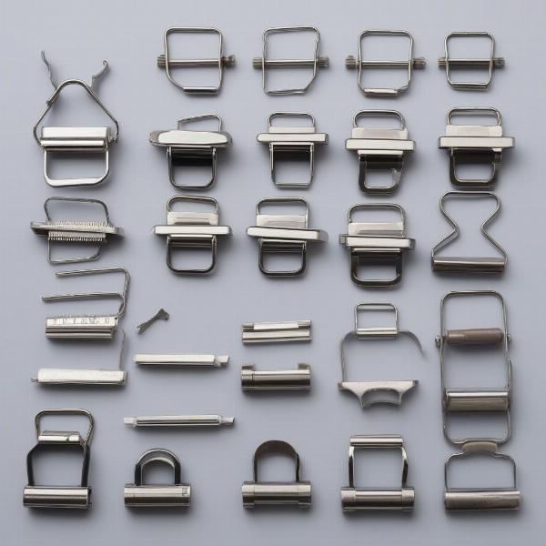 Different sizes of bulldog clips for various uses