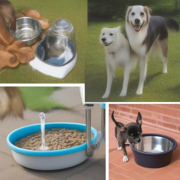 Different types of dog water feeders available for dogs