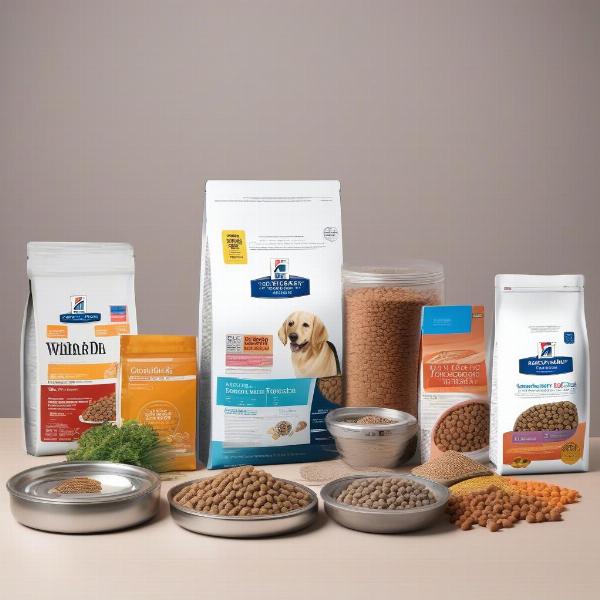 Different types of dog food suitable for colitis