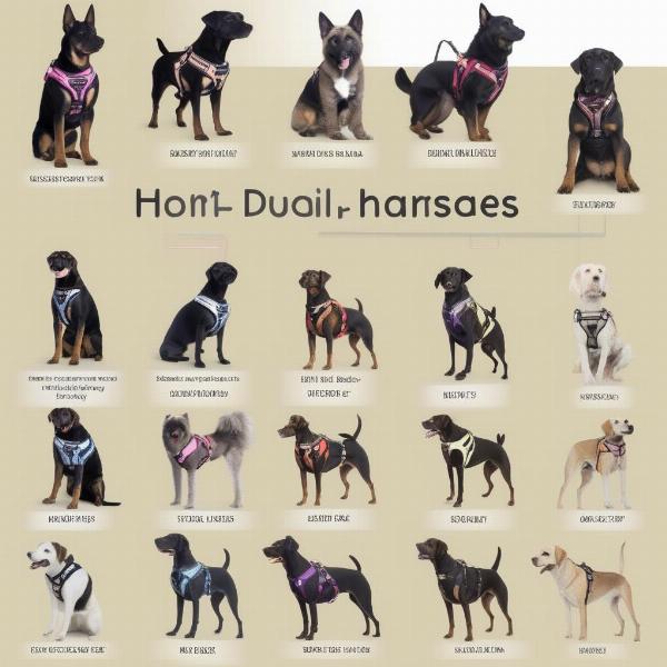 Different types of dog harnesses for boy dogs