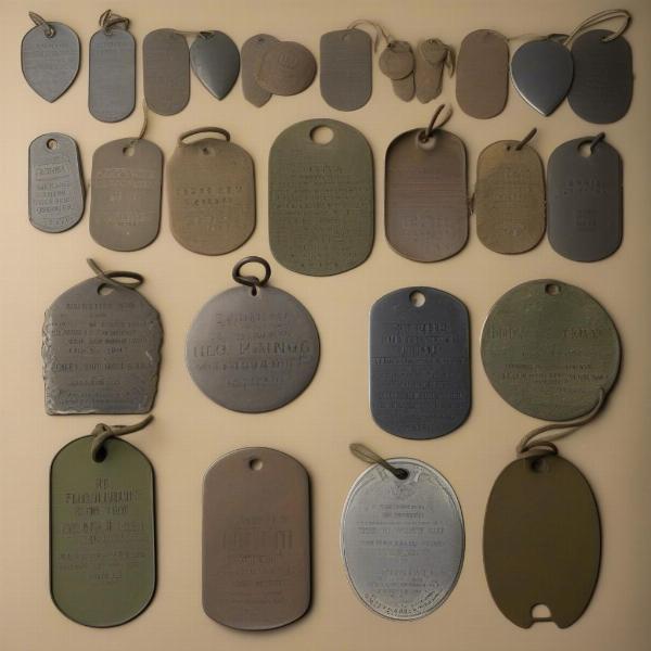 Variations of WW1 Dog Tags