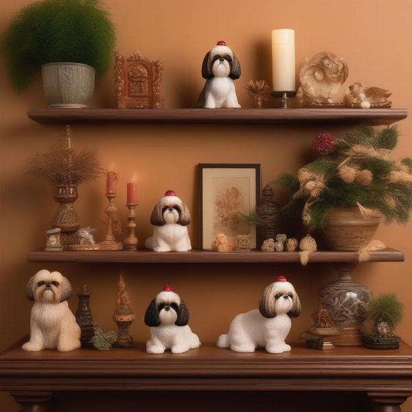 Displaying Shih Tzu Ornaments