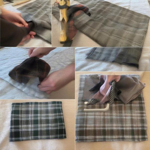 DIY Plaid Dog Bed Project