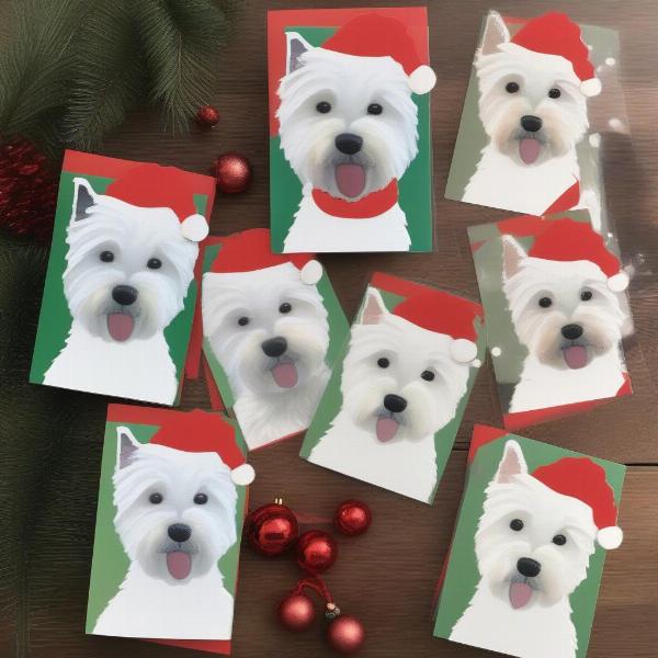 DIY Westie Christmas Card Ideas