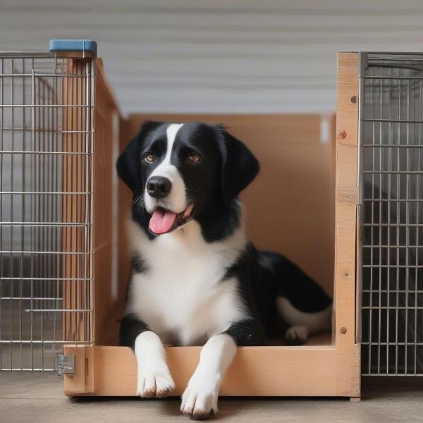 Dog crate with appropriate size