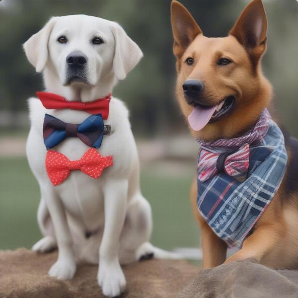 Dog Accessories: Bow Ties and Bandanas