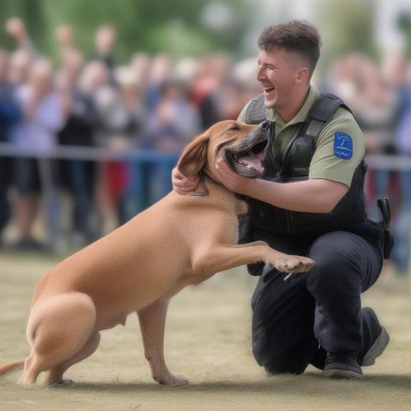 Dog and Handler Celebration