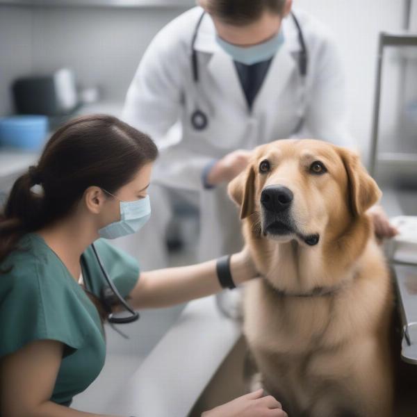 Dog at the Vet