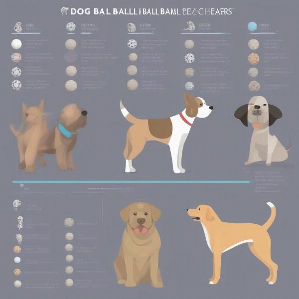 Dog Ball Size Chart based on Breed