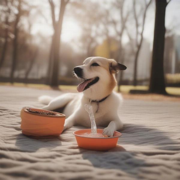 Dog's Basic Needs: Food, Water, Shelter, and Exercise