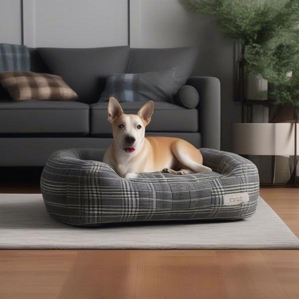 Dog Bed Plaid in Home Decor