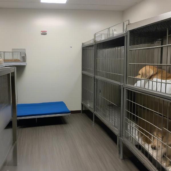 Comfortable Kennel at a Cody Dog Boarding Facility