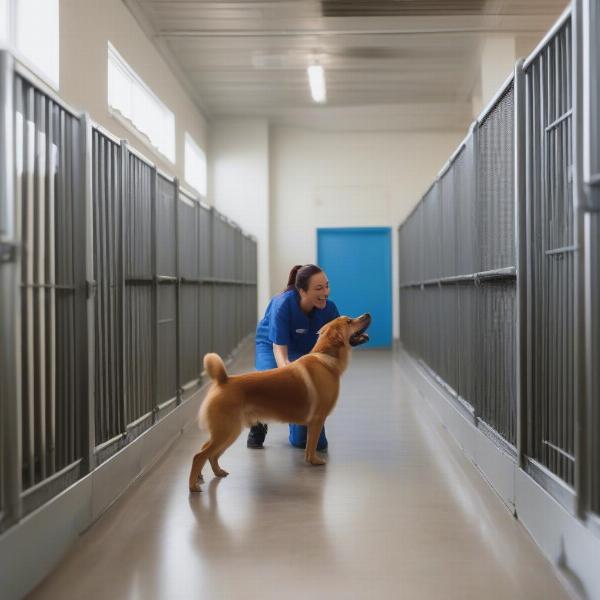 Clean and hygienic dog boarding facility in Conway, AR