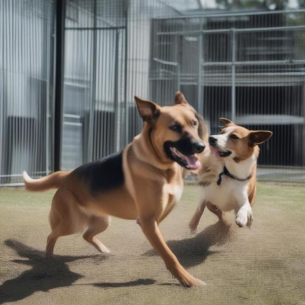 Happy Dogs Enjoying Playtime at Decatur AL Dog Boarding