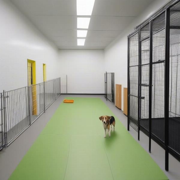 Modern dog boarding facility in Montreal