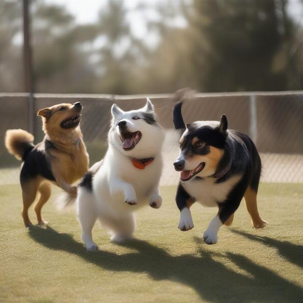 Dog Playtime at a Georgetown KY Boarding Facility